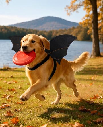 Костюм на Хелловін для собак: крила кажана, карнавальний костюм для тварин, для цуценят, маленьких, середніх та великих собак, веселе косплей, розмір L-XL