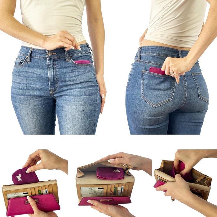 Сумка для ласощів для собак Swaggly – чорна з червоною підкладкою (рожева)