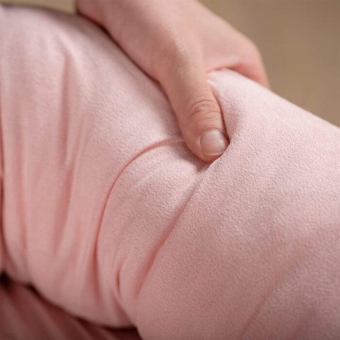 KASENTEX Ліжко для собак і котів, кругле, рожева лежанка 68x68 см, антиковзне, машинне прання, для середніх і великих порід