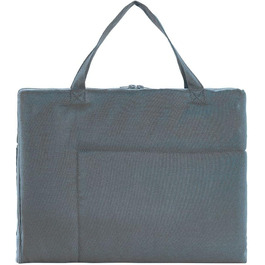 Кімоно® Складаний килимок для собак у подорожах (60x80 см) • Переносний килимок для собак • Подорожній килимок для собак у вигляді сумки • Лежанка для собак з собою • Килимок для собак, що стирається • Колір: Сірий