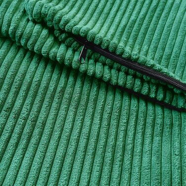 Ліжко для собак 4L Textil з Cordsamt, для великих та середніх собак, знімний та пральний чохол (Колір: Коричневий, Смужки). Замінний чохол (60x50 см), Зелений (смужки)