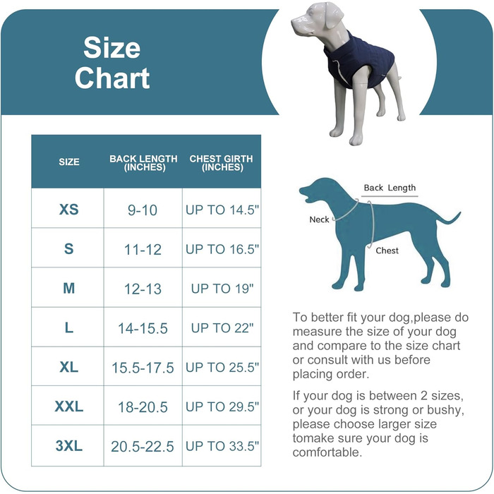 Водонепроникна флісова жилетка для собак Lovelonglong - чорна, 3XL
