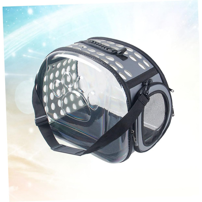 Транспортна сумка для котів POPETPOP - переноска для тварин, сіра, для подорожей та вигулу