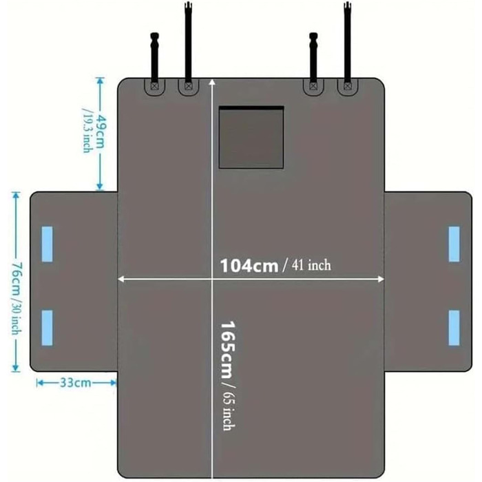 Захист для багажника автомобіля для собак Mercedes-Benz GLK (X204) 2008-2014, водовідштовхувальний килимок для собак, захист від подряпин