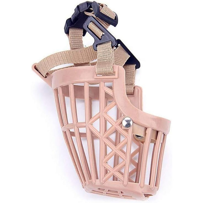 Набір масок-намордників для собак Beikalone (7 шт.), пластик, анти-гризун, регульовані, дихаючі, зручні