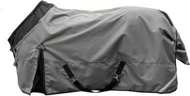 Кінська попона HKM Liberty 9591, сіро-чорна, 135 см