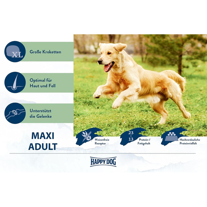 Корм для собак Happy Dog fit & vital Light, низькокалорійний сухий корм для дорослих собак, 4 кг