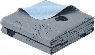 Підстилка для собак Feandrea, 2 шт. в наборі, XXXL (183x183 см), водонепроникна, неслизька, супер вбираюча, сіра