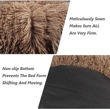 М'яке ліжко для собак та котів, корзина для домашніх тварин, 80 см, хакі