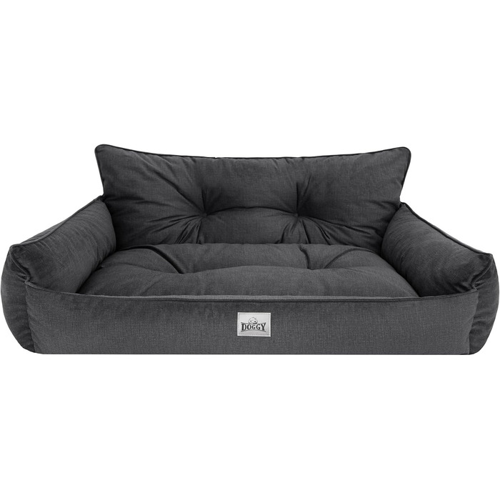 Лежанка для собак Joker Gesteppt - велика (L) 106 x 80 см, сіра (Graphit Fancy)
