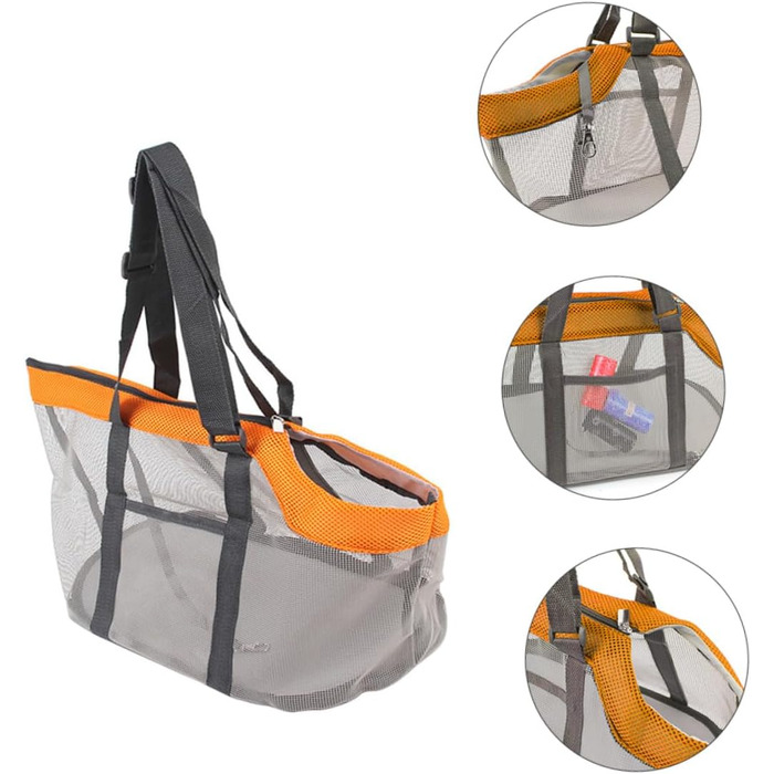 Дихаюча переноска для собак TOYANDONA - легка, велика, складана, для маленьких собак та котів, для подорожей та прогулянок