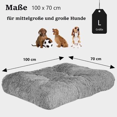 Крісло-ліжко для собак середніх порід King Dog: м'яке ліжко з антиковзним покриттям, 80x60 см, сіре