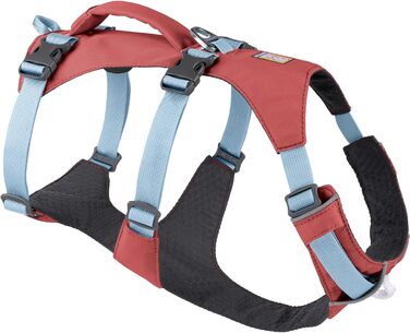 Шлейка для собак Ruffwear Flagline з ручкою, легка, регульована, 3 точки кріплення повідка, посилена стрічка та міцний металевий V-кільце (Large/X-Large, Salmon Pink)