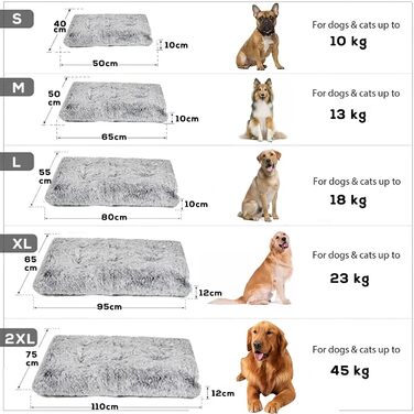 М'яке ліжко для собак великих порід, XXL, 110x75 см, антиковзаюче, темно-сіре, машинне прання