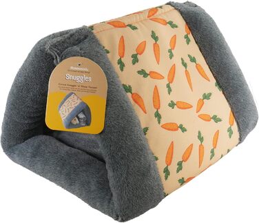 Тунель для сну та ігор Rosewood Snuggles з морквяним принтом для кроликів, морських свинок, тхорів і щурів