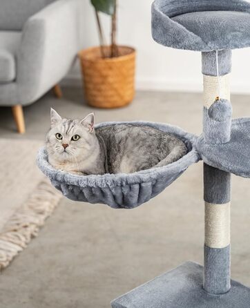 Лежанка для кота з м'якого плюшу на будь-який котячий будиночок, Ø 40 см, 25 см глибина, металевий каркас, 15 см глибина, світло-сірий колір