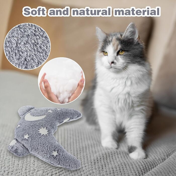 Подушка для котів та собак, U-подібна, м'яка, плюшева, заспокійлива іграшка, для маленьких собак, напівкругла, нічне світло, для полегшення суглобів