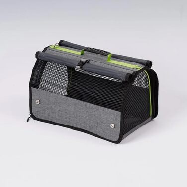 Транспортна сумка для тварин Brave Paws – схвалена авіакомпаніями, дихаюча та складана – переноска для котів та маленьких собак, ідеальна для подорожей (Сіра)