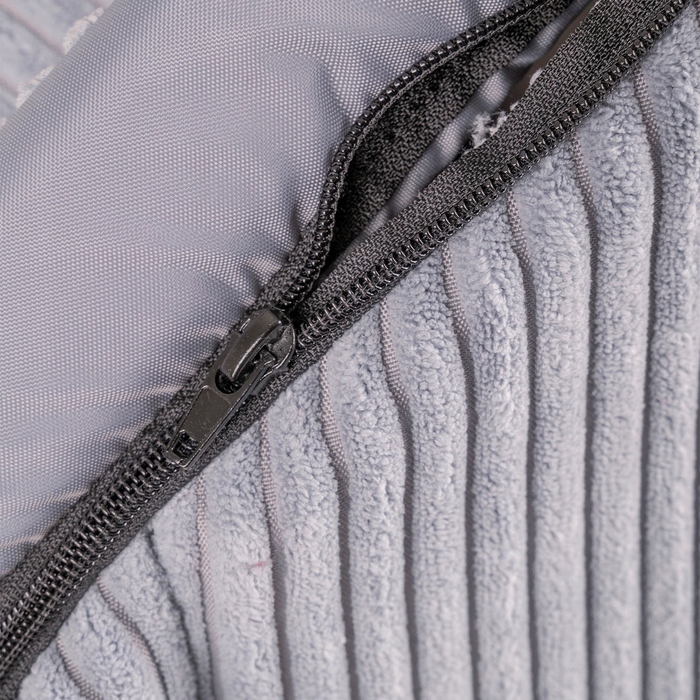 Ліжко-будиночок для собак Petsona Buda, пінопластовий матрац, темно-сірий, розмір 2XL