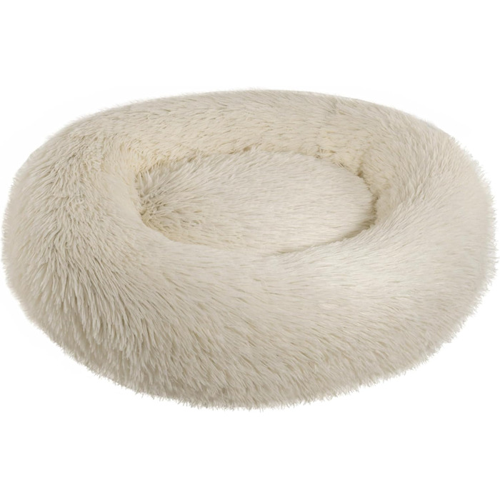 Кругле ліжко для собак, м'яке гніздо-лежанка для тварин, діаметр 60 см