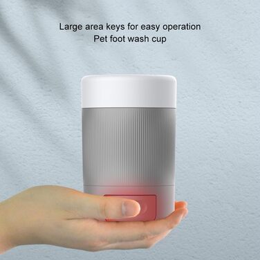 Набір для миття лап собак QUXVUIS з м'якою щетиною - зручне та ефективне очищення лап. ABS пластик, сірий колір.