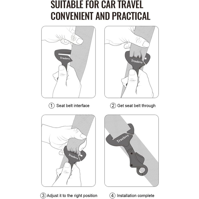 Автомобільний затискач для собак: надійний ремінь безпеки для собак та котів, чорний