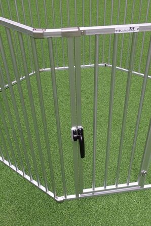Callieway® Розкладний загін для цуценят ALUZAUN Safety Pro' 8-секційний (100x65 см) для вирощування, заходів та кемпінгу