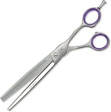 Професійна ножиця для грумінгу собак Weltmeister Solingen: моделююча, розріджуюча, з лезом як у бритви, 8 дюймів (20 см), 56 зубців, преміум-якість, Made in Germany