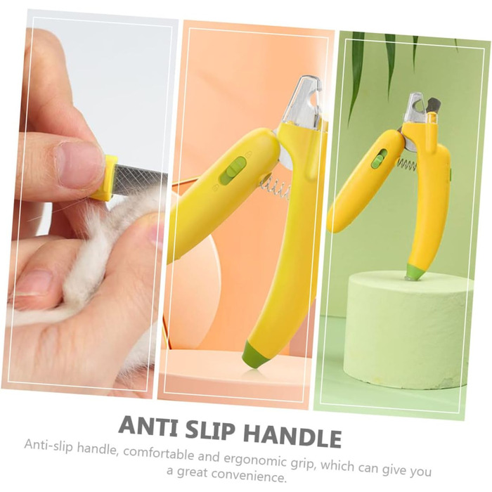 Тримач для когтів для собак та котів BESPORTBLE з LED-підсвічуванням: безпечний триммер для догляду за кігтями