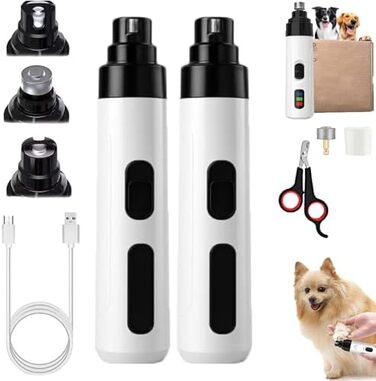 Шліфувальник для собачих кігтів, 2 шт. Стиль-2: безпечний, тихий, професійний