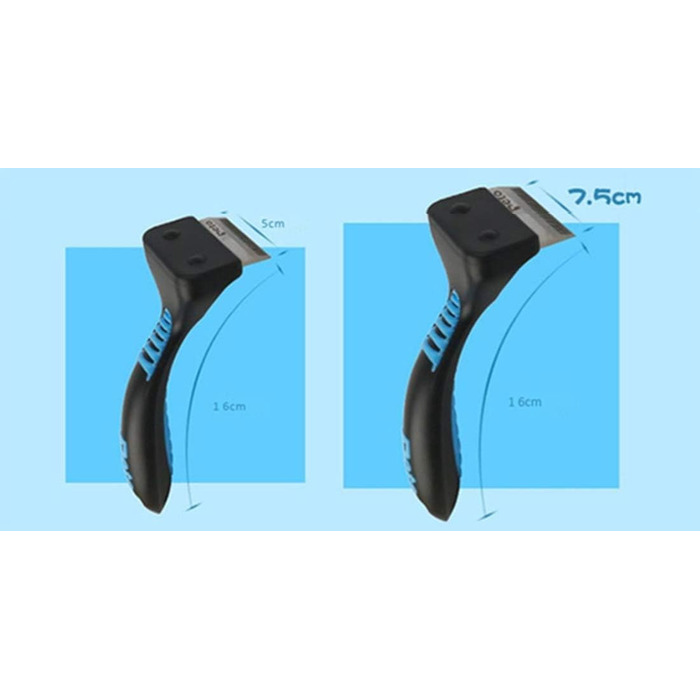 Інструмент для видалення шерсті для собак та котів (для короткої та довгої шерсті), рожевий