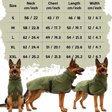 Водонепроникний дощовик для собак, регульована куртка для великих та середніх собак, дощовик з кліпсою, теплий водонепроникний костюм для Лабрадора, Хаскі (Чорний XXL)