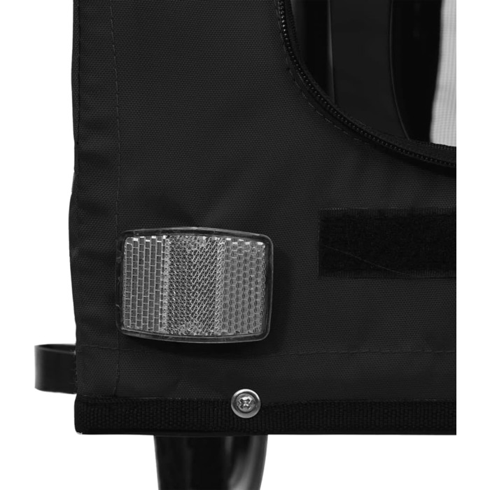 Причіп для тварин (122x52x53 см, Чорний) - Причіп для собак, котів та інших тварин