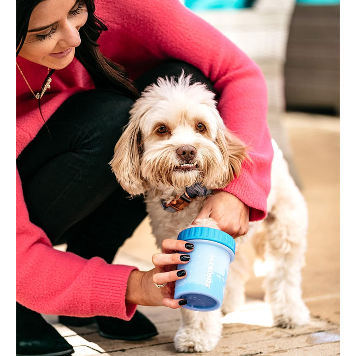 Dexas MudBuster: портативний очищувач лап для собак, розмір S, блакитний, PW700312