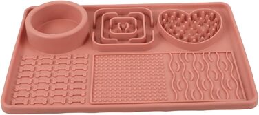 Силіконовий килимок для повільного годування тварин з присосками, великий для собак та котів - захист від травлення