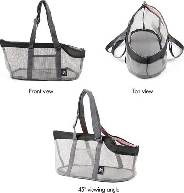 Транспортна сумка для собак та котів PETCUTE, чорна, до 4 кг