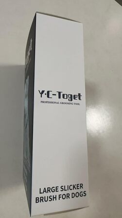 Довга зігнута щітка для собак Y.C-Toget, 25 мм – для голдендудлів, пуделів, лабрадудлів, масажує шкіру, розгладжує шерсть, видаляє підшерсток