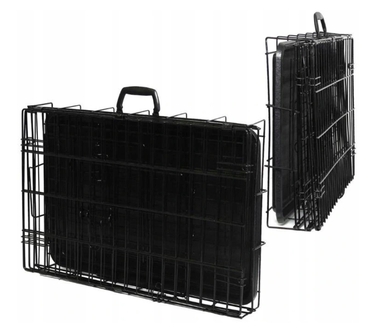 Металева клітка-переноска для собак GLOBANI, 90x60x67 см