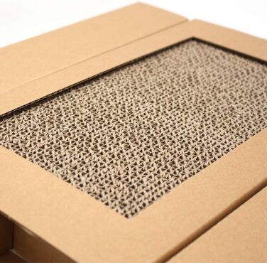 Котячий когтетоп Croci з картону, 2-ярусний, для дорослих котів, 50x38x35 см, 1 шт.