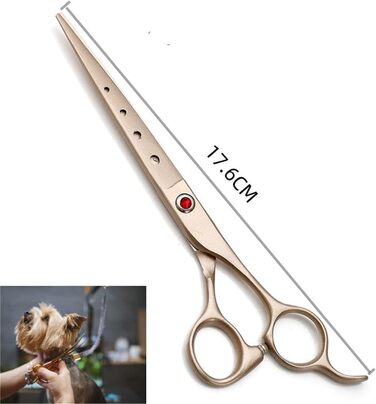 Набір професійних ножиць для собак 3 в 1, для грумінгу собак, котів та інших тварин (жовтий)