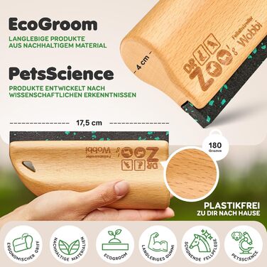 DR Zoo Wobbi - щітка для собак від линяння. Видаляє шерсть у коротко-, гладко- та довгошерстих собак. Щітка для собак, підходить також для коней