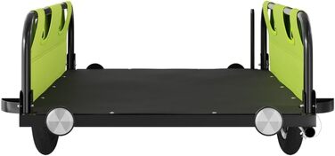 Причіп для велосипеда, причіп для собак, зелений, з оксфордської тканини та металу. Транспортний візок для покупок, компактна упаковка, проста збірка