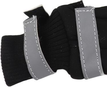 Чоботи для собак Zerodis чорного кольору (4 шт.) - водонепроникні, з антиковзаючою підошвою, теплі захисні чоботи для середніх та великих собак (XL, блакитний)