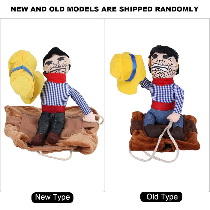 Костюм для собак Filfeel, кумедний костюм на Хелловін, ковбойська куртка для собак маленьких, середніх та великих розмірів (L-Riding) S, M, L, XL, однотонний