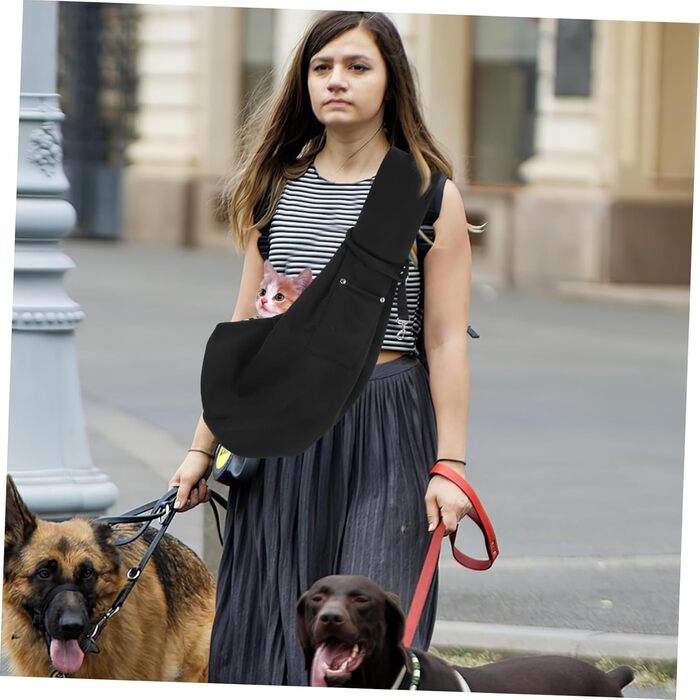 Сумка-переноска для собак і котів Toyvian з регульованим плечовим ременем, дихаюча сітка, легка переноска для тварин, сумка-переноска для кошенят та цуценят, hands-free