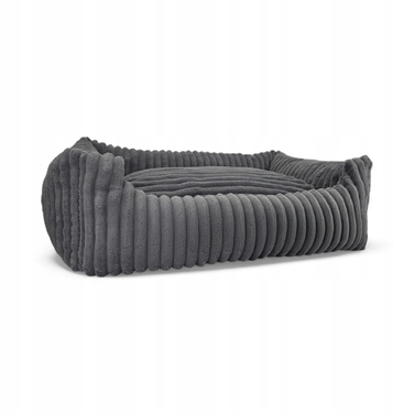 Плюшевий диван для собак Odol, сірий, 95 см x 75 см