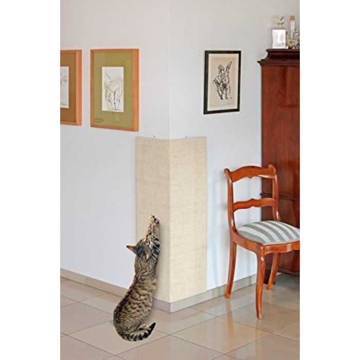 Дряпка для котів Karlie 46817 з сизалю, 56x56x100 см, бежева
