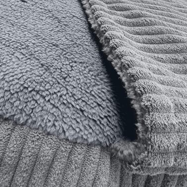 4L Textil Hundebett Vigo з капюшоном: ліжко-печера для собак, ковдра, корзина, ліжко-мішок, подушка з корду, середні породи (Сірий, 90x90x12 см)