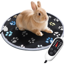 Килимок гріючий для тварин Furrybaby: водонепроникний, анти-гризучий, 30.5 см, чорний