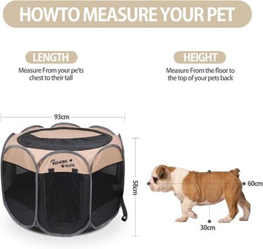Вольєр для собак та котів BIGWING Style XL, бежевий: вольєр-забіг для цуценят, переноска для тварин, водовідштовхувальне накриття